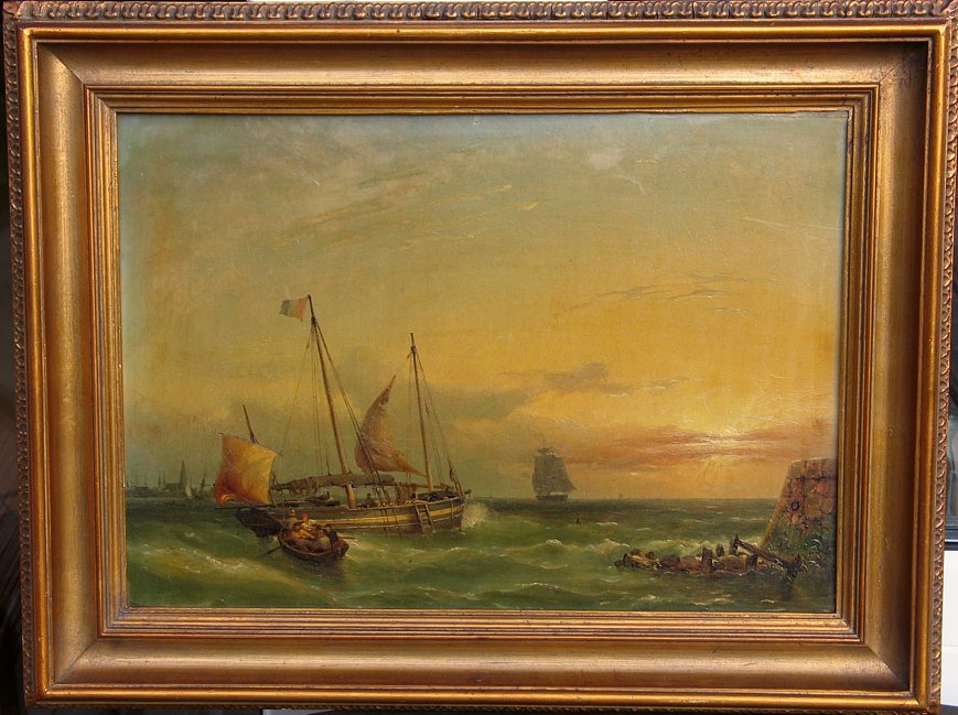 mid 19th Century French Marine Painting